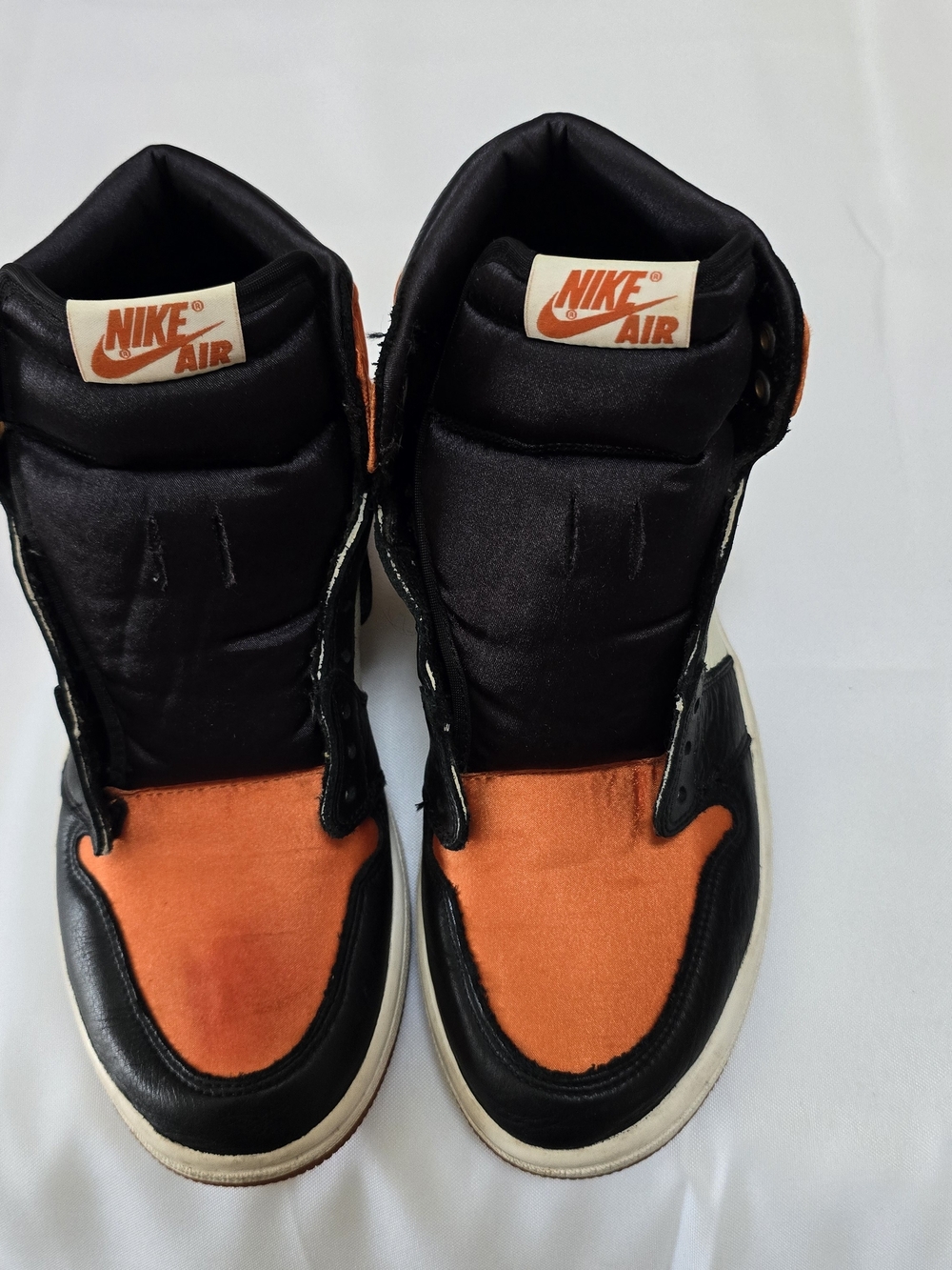 Nike Kids' Orange and Black High-Top Sneakers